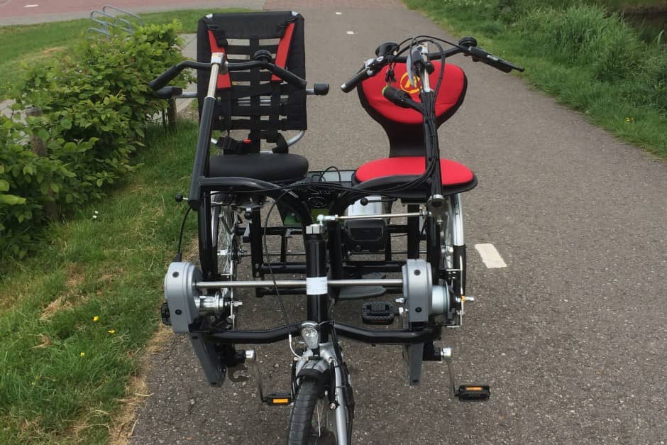 Duofiets van Stichting Huiskamer Noorden