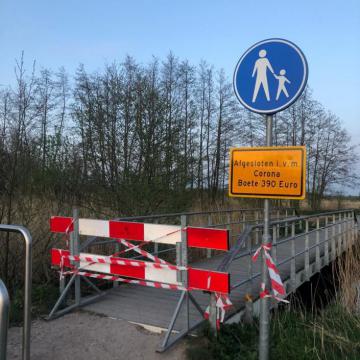 Natuurgebieden afgesloten tot nader order