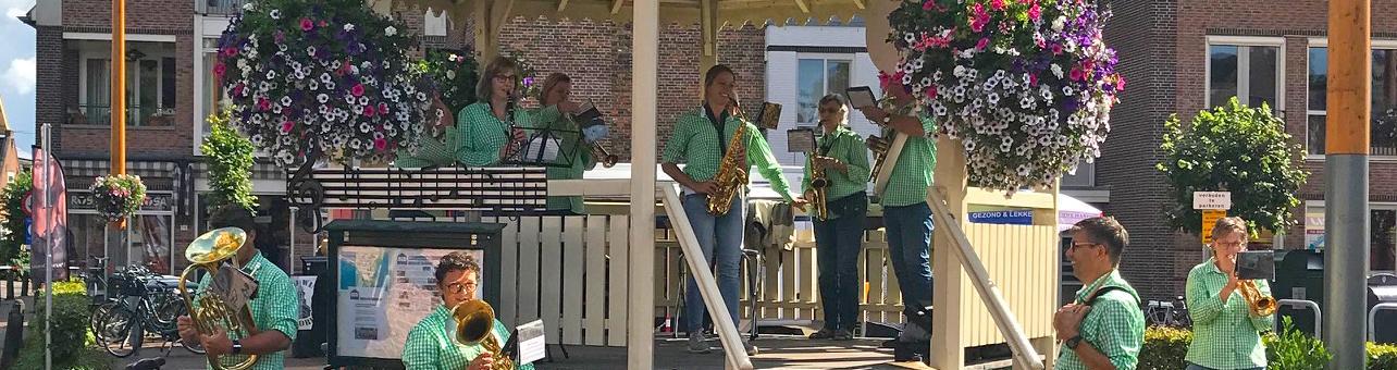 5 juli: Fuikenlichters tijdens de markt in de Muziektent