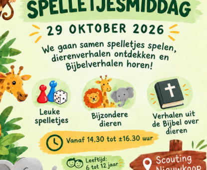 spelletjesmiddag bij Kinderclub De Wegwijzer