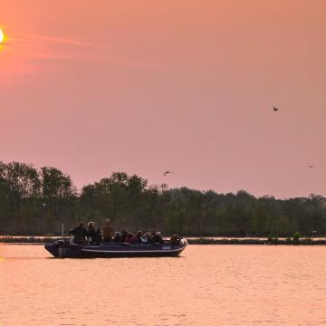 Vroege Vogel vaartocht op de Nieuwkoopse Plassen
